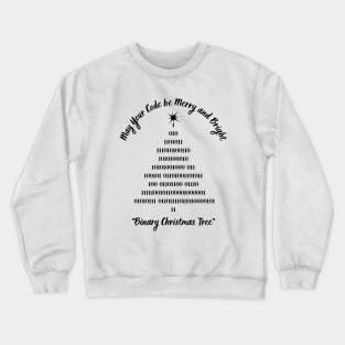 Binary Christmas Tree Crewneck Sweatshirt